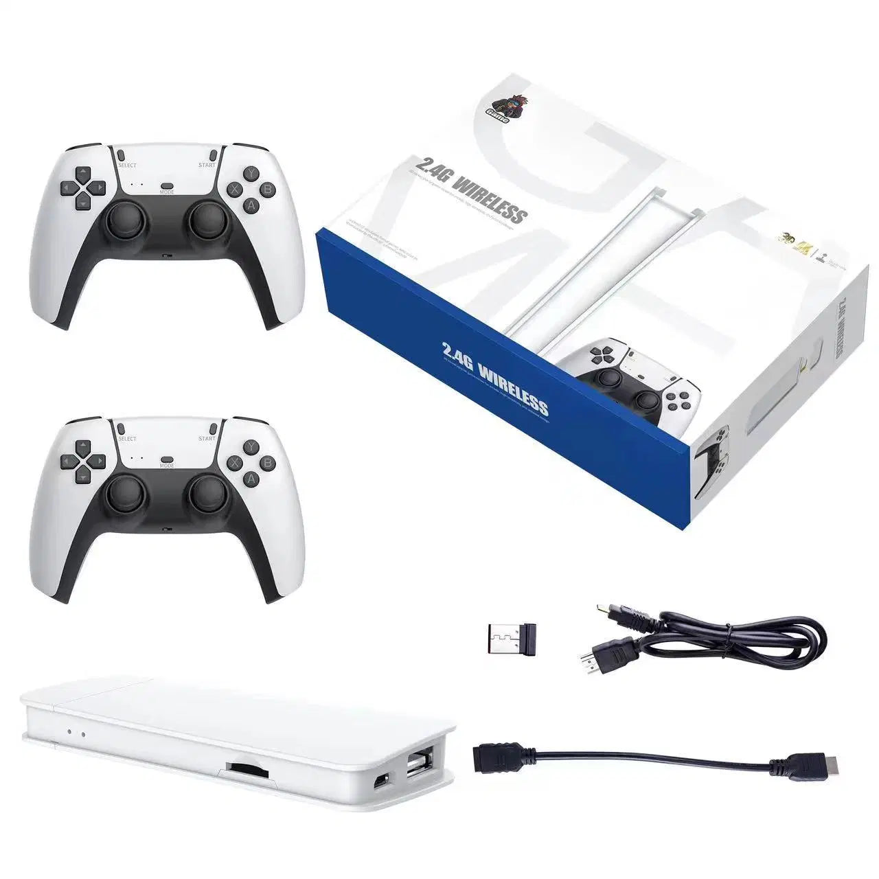 Console de jeu sans fil double M15 2,4G – 4K, 20 000 jeux